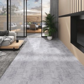 Listoni Pavimento Pvc 5,02 M² 2 Mm Autoadesivi Grigio Cemento /