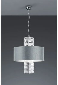 Reality - Lampadario a sospensione con filo KING 3xE14/28W/230V argento