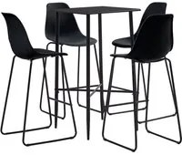 Set da Bar 5 pz in Plastica Nero cod mxl 15136