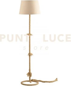 Piantana industrial rope canapa 1 luce attacco e27 38x150cm