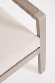 Set di mobili da giardino beige in alluminio per 5 persone Elna – Bizzotto