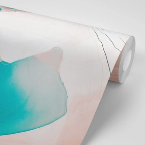 Carta da parati – Astrazione della Laguna Blu
