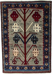 Gabbeh Tappeto persiano 110x160 Nero (Iran) Annodato A Mano