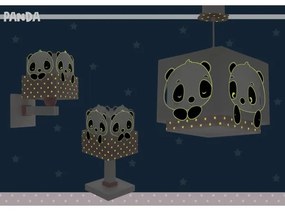 Dalber 63161S - Lampada per bambini PANDA 1xE14/40W/230V rosa