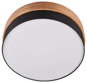 Plafoniera in colore bianco-naturale con paralume in tessuto Seasons - Trio