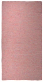 Tappeto Da Esterni A Tessitura Piatta 100x200 Cm Rosso /