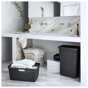 Cesto portabiancheria grigio , 46 l Jute - Curver