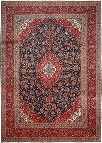 Kashan Tappeto persiano 300 x 420 Blu (Iran) Annodato A Mano