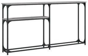 Tavolino consolle grigio sonoma 145x22,5x75cm legno multistrato