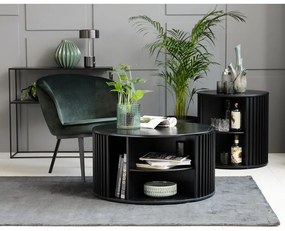 Tavolino rotondo nero ø 85 cm Siena - Unique Furniture