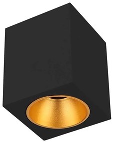 Luce Spot 1xGU10/35W/230V quadrato nero