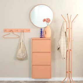 Attaccapanni da parete color salmone in metallo 70 cm Leatherman – Spinder Design