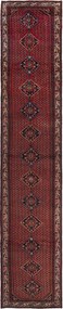 Hamedan Tappeto 440x80 Rosso (Iran) Annodato A Mano
