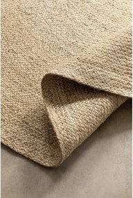 Tappeto rotondo avorio in iuta reversibile ø 100 cm Braided – Hanse Home