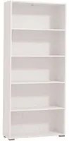 libreria cinque ripiani moderno minimal in legno cm 70 x 24,5 x 176,5 h - MADDI Colore: Bianco