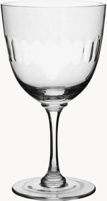 Set di 2 bicchieri da vino in cristallo soffiato Lens