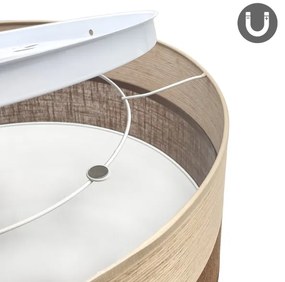 Plafoniera LED SIRJA WOOD LED/36W/230V diametro 45 cm marrone/quercia