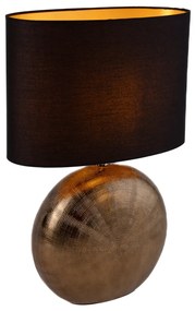 Lampada da tavolo rustica bronzo con nero 53 cm - Kygo