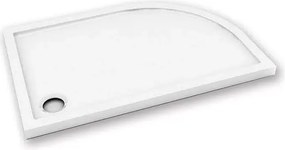 Piatto doccia 120x90 semicircolare versione destra KAM-1200 - KAMALU