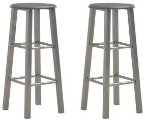 Sgabelli Da Bar 2 Pz Antracite Mdf /