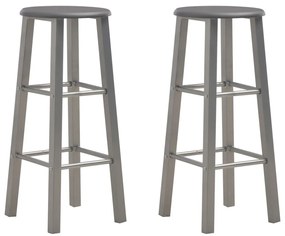 Sgabelli Da Bar 2 Pz Antracite Mdf /