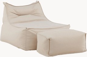 Pouf sacco da giardino con poggiapiedi Redang