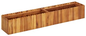 Letto Rialzato Da Giardino 150x30x25 Cm İn Massello Di Acacia /