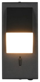 Applique nero opaco a LED Raglan - Trio