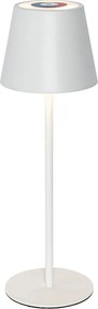 Lampada da tavolo bianca con LED dimmerabile e ricaricabile RGB IP54 - Murdock