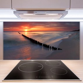 Pannello paraschizzi cucina Paesaggio del mare della spiaggia 100x50 cm