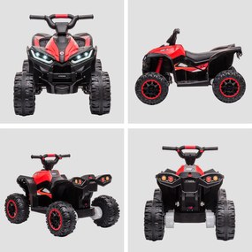 Mini Quad Elettrico per Bambini 12V Fari a LED Rosso...