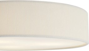 Plafoniera moderna bianca con paralume in velluto 46cm 3 luci - Luz