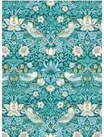 Clarke & Clarke Carta da parati Strawberry Thief - Teal