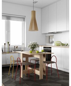 Tavolo da pranzo pieghevole in rovere 76x28 cm Papillon - TemaHome