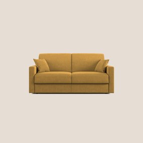 Chris Divano letto in microfibra smacchiabile T11 giallo