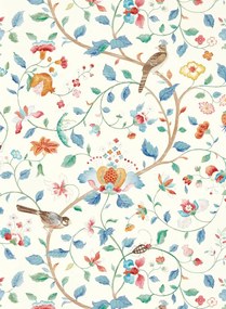 Sanderson Tapete Arils Garden - Indigo/ Red
