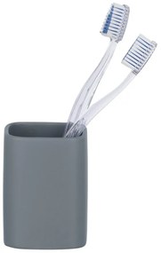 Tazza in ceramica blu per spazzolini da denti Hexa - Wenko