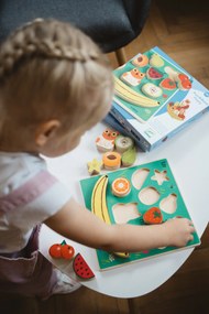 Puzzle in legno da assemblare e gioco di equilibrio - Frutti