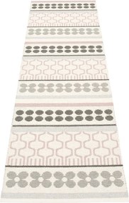 Passatoia da interno/esterno rosa chiaro/grigia 70x270 cm Asta Pale Rose – Pappelina