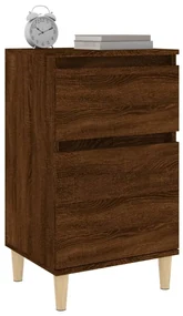 Comodino rovere marrone 40x35x70 cm