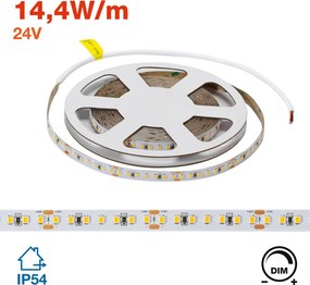 Striscia LED 24V 144W/m per Frutta e Verdura Professionale IP54 - 5 metri