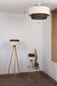 Brilagi - Plafoniera LED STILE BOHO 3xE27/15W/230V Ø 60 cm crema/marrone