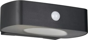 Illuminazione esterna LED con alimentazione a pannelli solari con sensore di movimento da parete (altezza totale 6 cm) Bilbao – Reality
