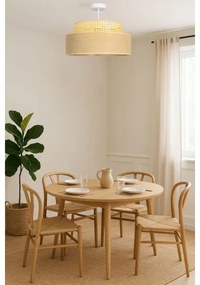 Lampadario a plafone BOHO 1xE27/60W/230V diametro 40 cm rattan
