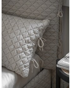 Letto singolo imbottito beige con spazio contenitivo e rete 90x200 cm Sleepy Luna - Miuform