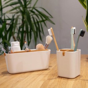 Organizzatore da bagno bianco Ecologic, 8,4 x 7,8 cm - Compactor