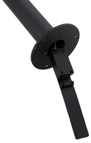 Lanterna moderna nera con vetro trasparente 100 cm IP44 - Sfera