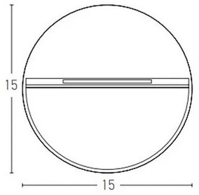 Zambelis E242-G - Illuminazione scale LED da esterno LED/6W/230V IP65 antracite