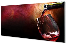 Quadro in vetro acrilico Vino rosso 100x50 cm