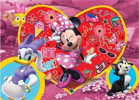 Puzzle maxi double-face Disney Minnie Paperina 108 pz retro colorabile 3362